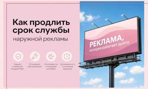 Как продлить срок службы наружной рекламы в  Сызрани
