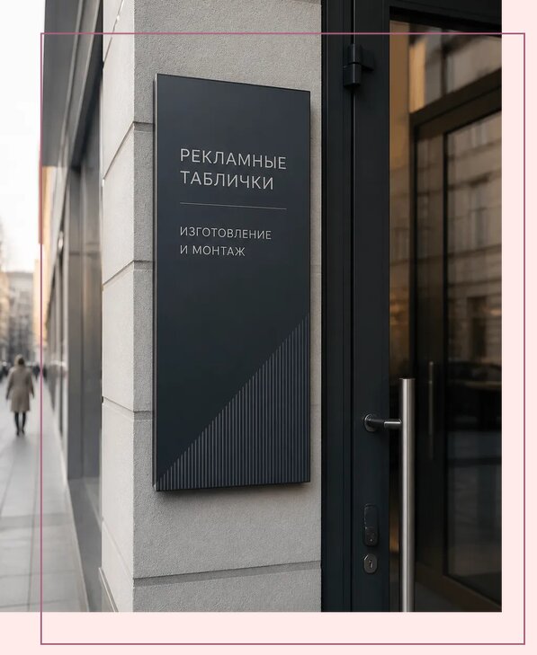 Рекламные таблички в Сызрани по цене от 4559 р. | Аванза-Сзр