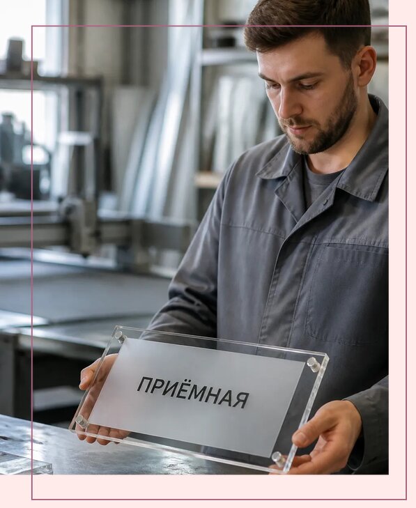 Таблички из оргстекла на заказ в Сызрани от 3951 р. | Аванза-Сзр
